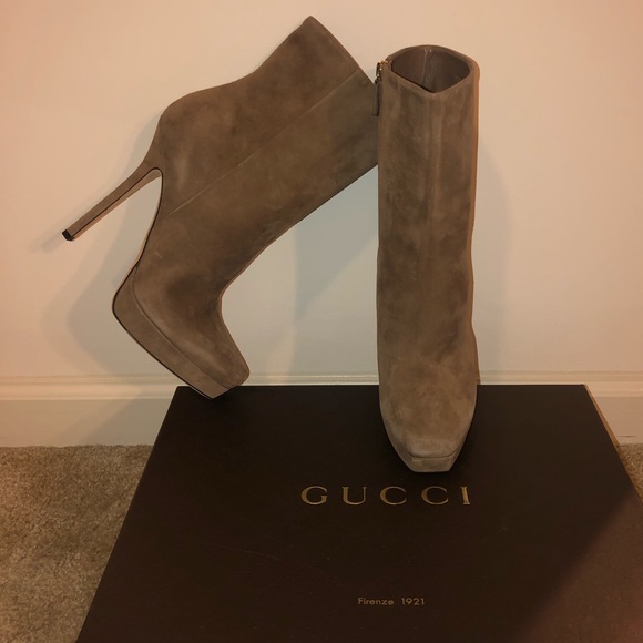 Gucci Suede Boot Heels - Picture 5 of 7